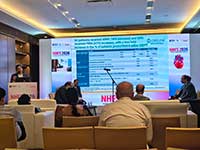 Busy Sunday, 11 Oct. Presenting case at National Heart Failure Summit at Aerocity